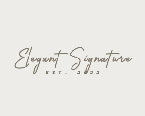 Classy Script Signature logo design