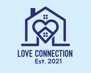 Blue Lovely Home logo design