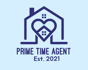 Blue Lovely Home logo design