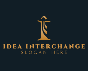 Gold Elegant Boutique logo design