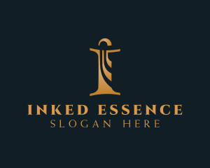 Gold Elegant Boutique logo design