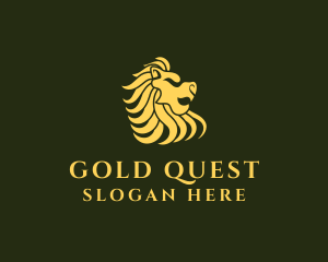 Gold Merlion Mane  logo design