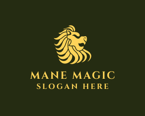 Gold Merlion Mane  logo design