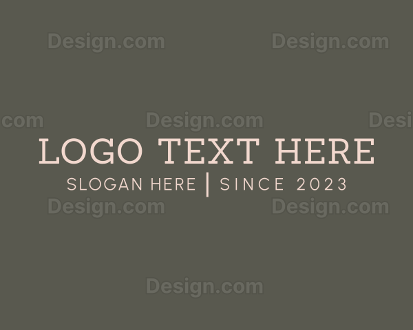 Modern Fashion Apparel Logo