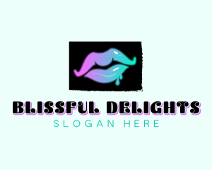 Intimate Lips Strip Club logo design