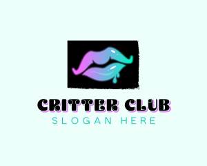 Intimate Lips Strip Club logo design