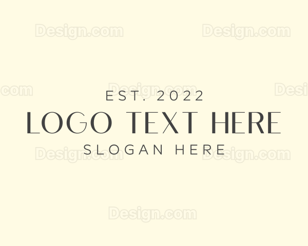 Elegant Brand Wordmark Logo