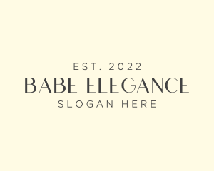 Elegant Brand Wordmark logo design