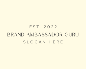 Elegant Brand Wordmark logo design