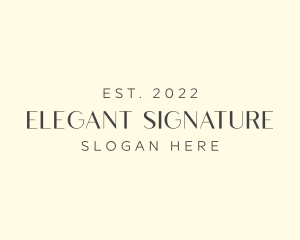 Elegant Brand Wordmark logo design