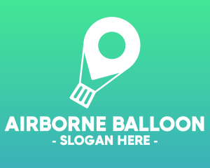 Location Navigation Balloon logo design