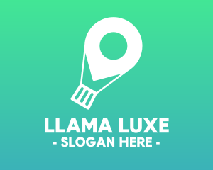 Location Navigation Balloon logo design