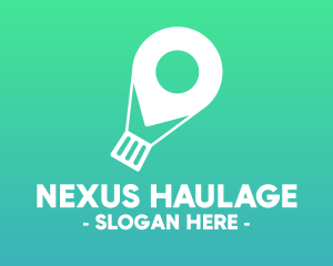 Location Navigation Balloon logo design