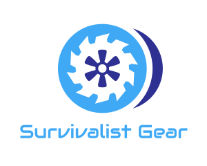 Blue Round Saw logo design