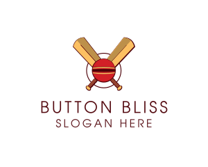 Cricket Ball Sport logo design