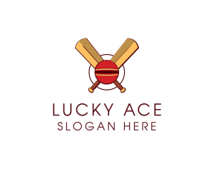 Cricket Ball Sport logo design