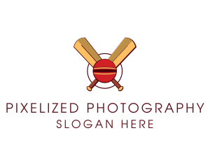 Cricket Ball Sport logo design