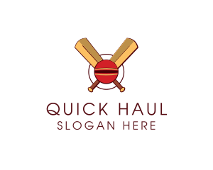 Cricket Ball Sport logo design