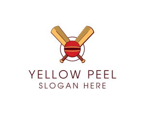 Cricket Ball Sport logo design