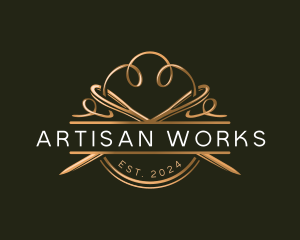 Needle Sewing Artisan logo design