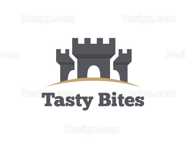 Gray Medieval Castles Logo