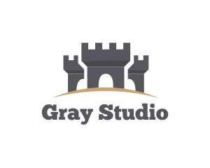 Gray Medieval Castles logo