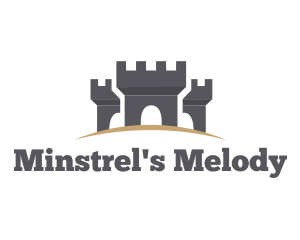 Gray Medieval Castles logo design