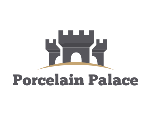 Gray Medieval Castles logo design