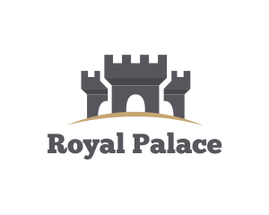 Gray Medieval Castles logo