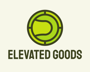 Tennis Ball Badge  logo design