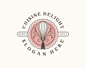 Culinary Baking Whisk logo design