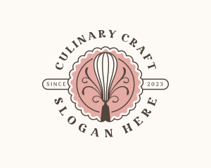 Culinary Baking Whisk logo design