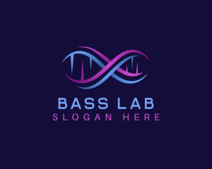 Genetic Laboratory DNA logo design