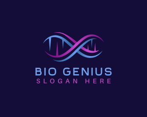 Genetic Laboratory DNA logo design