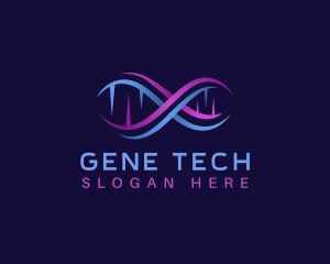 Genetic Laboratory DNA logo design