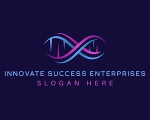 Genetic Laboratory DNA logo design