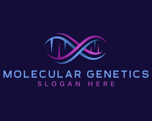 Genetic Laboratory DNA logo design