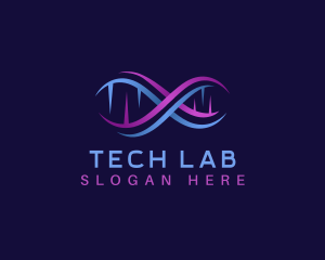 Genetic Laboratory DNA logo design