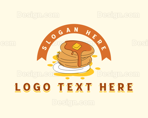 Breakfast Pancake Restaurant Logo