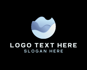 Gradient Waves Sphere Logo