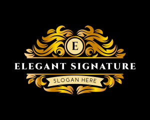 Ornamental Elegant Boutique logo design