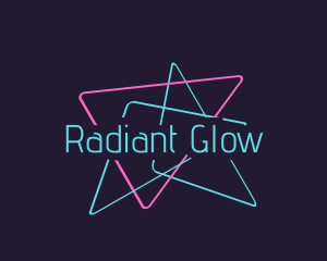 Neon Party Lights logo design