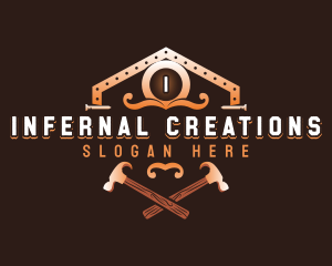 Hammer Builder Construction logo design