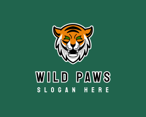 Wild Tiger Animal logo