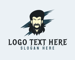 Mullet Masculine Haircut logo