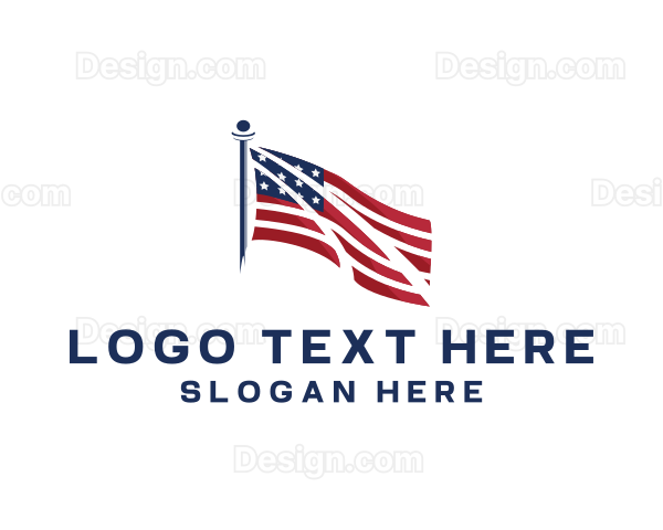 Patriot American Flag Logo