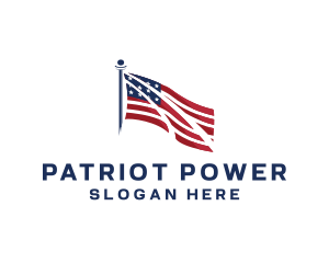 Patriot American Flag logo