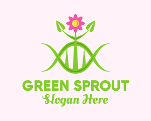 Sharp Green Plant logo design