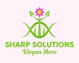 Sharp Green Plant logo design