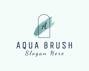 Watercolor Brush Cosmetics logo design